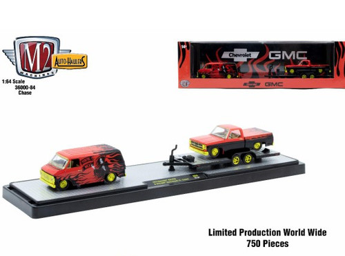 M2 Machines Auto Hauler 75 1998 GMC Sierra 1500 4x4 1973 Chevy